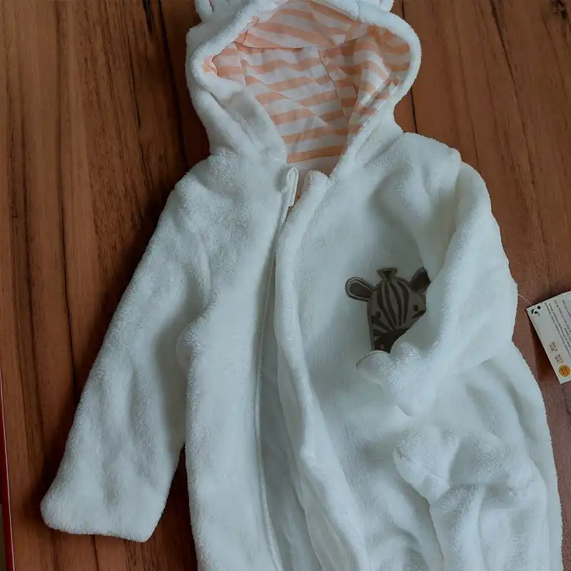 سرهمی نوزادی کونیبو مدل لوپیل تدی رنگ سفید