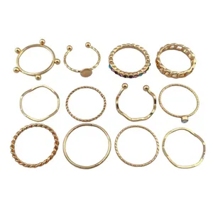 انگشتر زنانه مدل R4179 مجموعه 12 عددی 