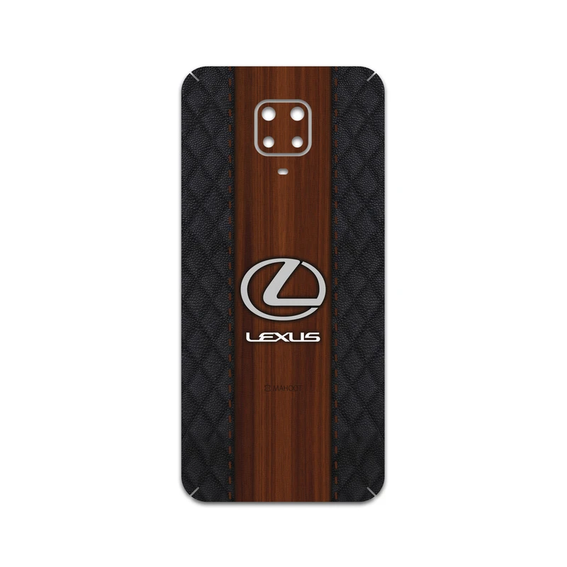 برچسب پوششی ماهوت مدل Lexus مناسب برای گوشی موبایل شیائومی Redmi Note 9 Pro