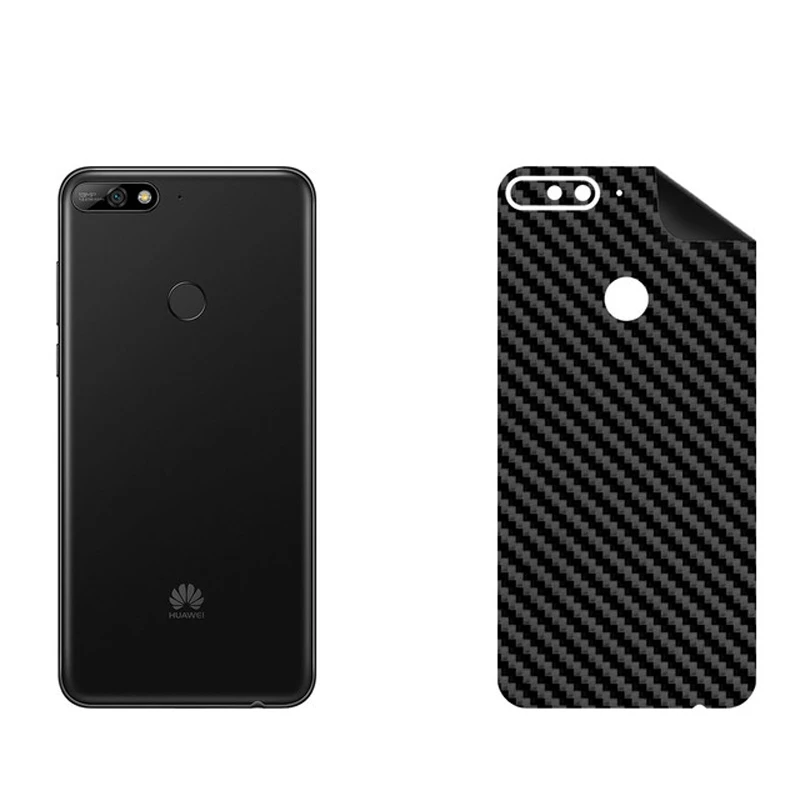 برچسب پوششی بستور مدل BT-Fiber طرح فیبر کربن مناسب برای گوشی موبایل هوآوی Y7 Prime 2018