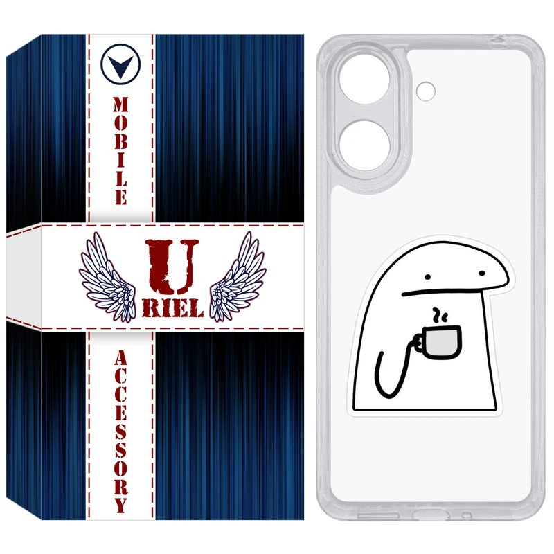 کاور یوریل مدل Clear کد 79 طرح پوکرفیس مناسب برای گوشی موبایل شیائومی Redmi 13C / Poco C65