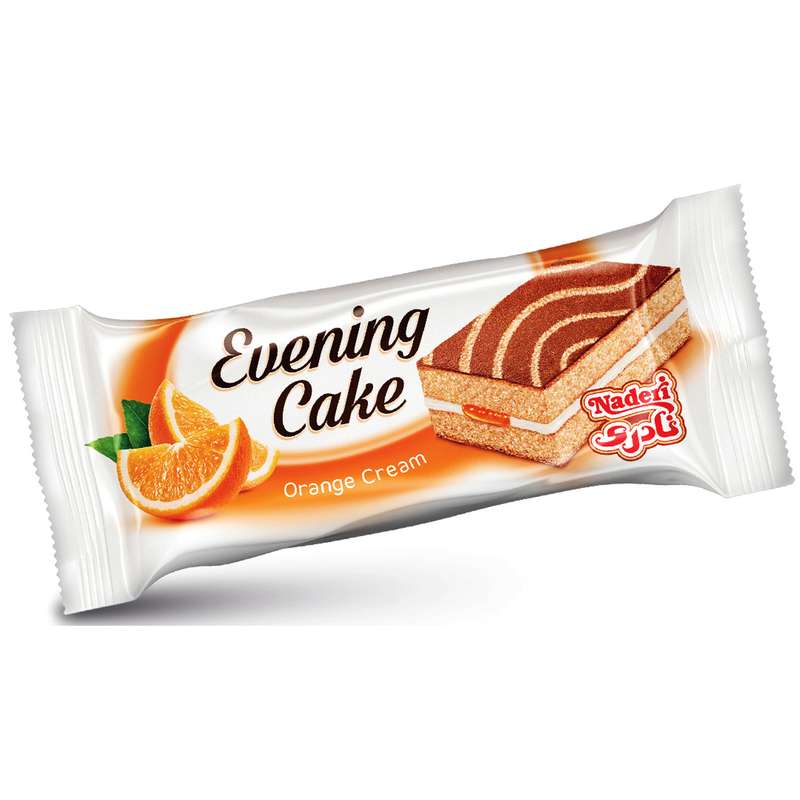 کیک عصرانه پرتقالی نادری - 45 گرم بسته 36 عددی