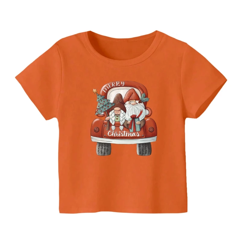 تی شرت آستین کوتاه بچگانه مدل ماشین کریسمس کد 5