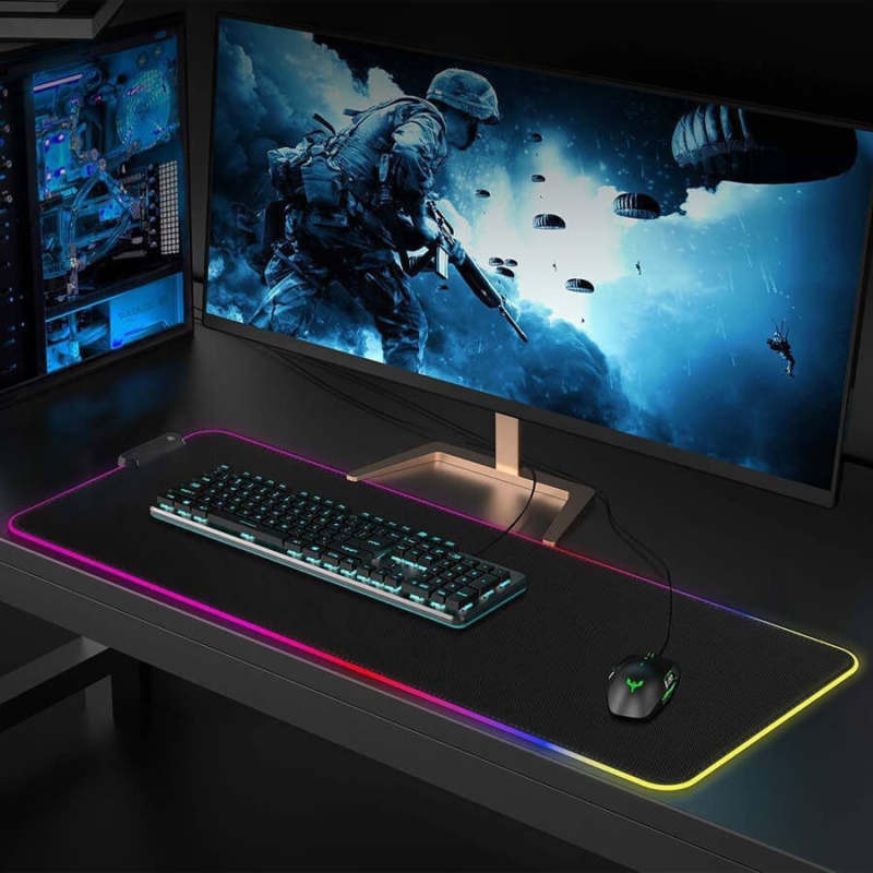 ماوس پد مخصوص بازی مدل RGB 80x30