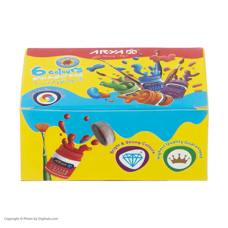 گواش 6 رنگ آریا مدل 4027