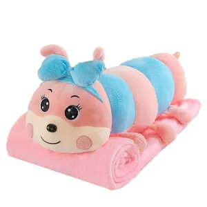 عروسک پولیشی مدل هزار پا ارتفاع 20 سانتی متر به همراه پتو