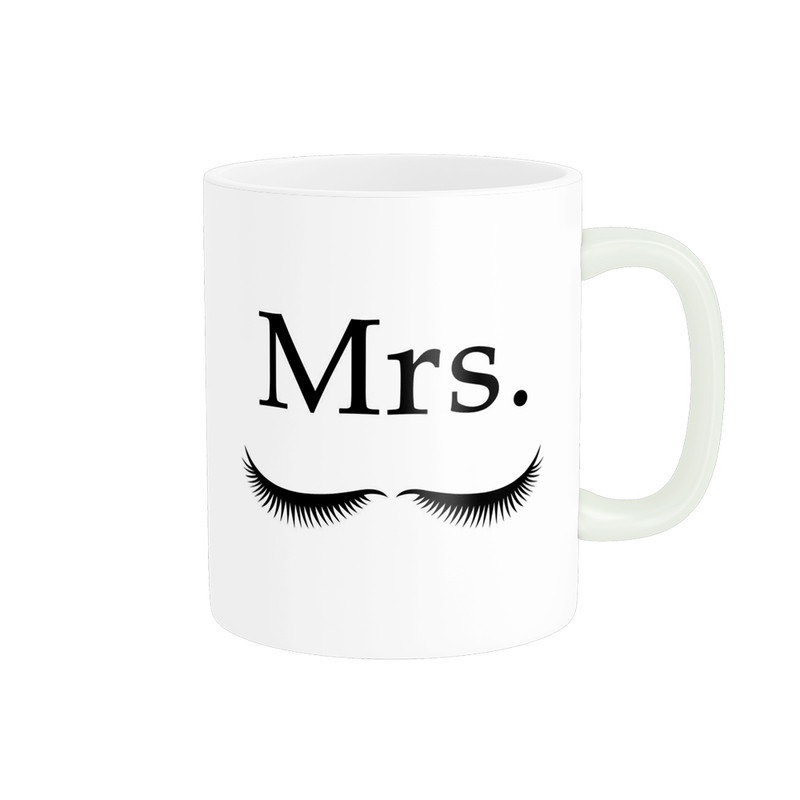 ماگ ناریکو طرح فانتزی مدل ست عاشقانه Mr  Mrs کد 02 مجموعه دو عددی