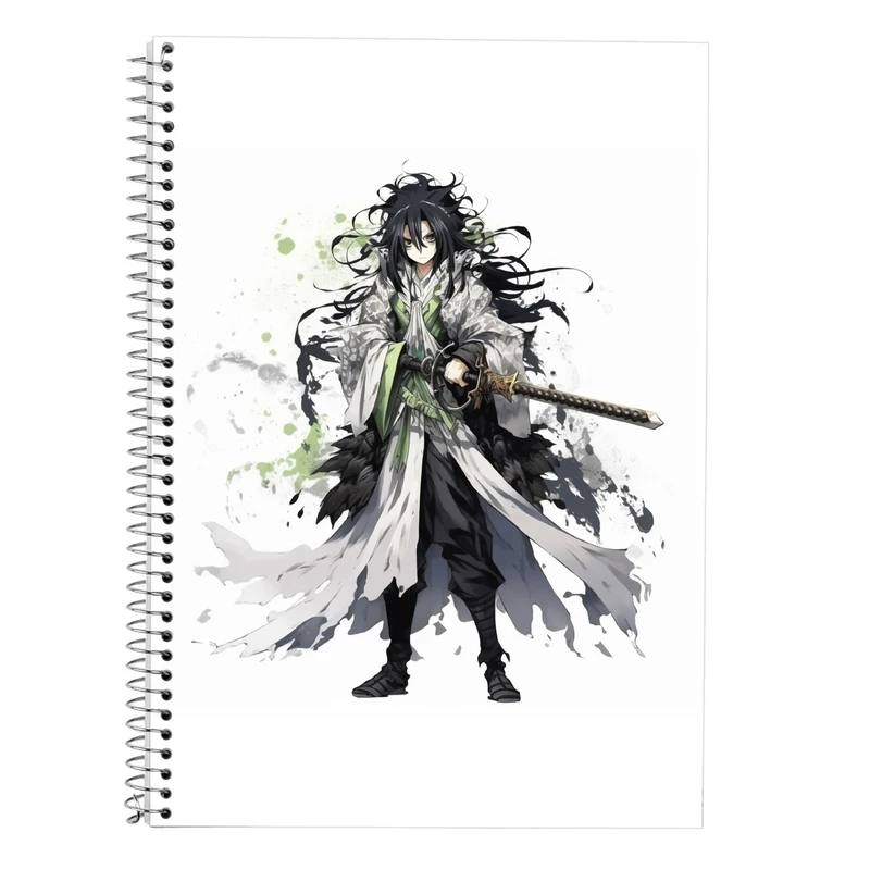 دفتر زبان 50 برگ مدوپد مدل دوخط طرح Demon Slayer کد DF10551