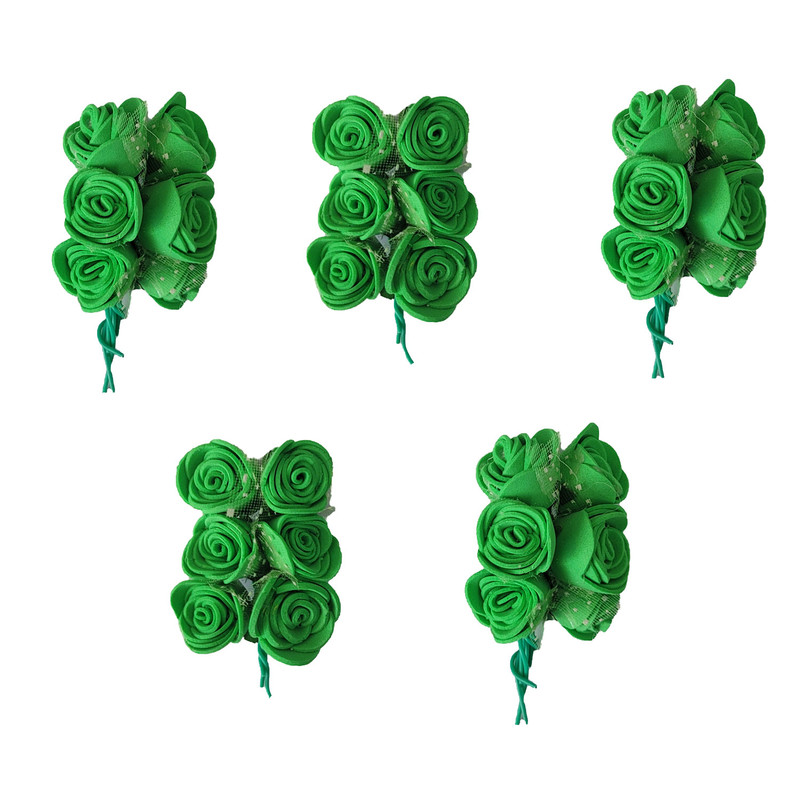 گل تزئینی مدل فومی بسته 5 عددی