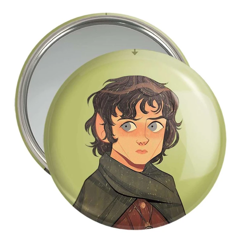 آینه جیبی خندالو طرح فرودو بگینز ارباب حلقه ها کد 4758