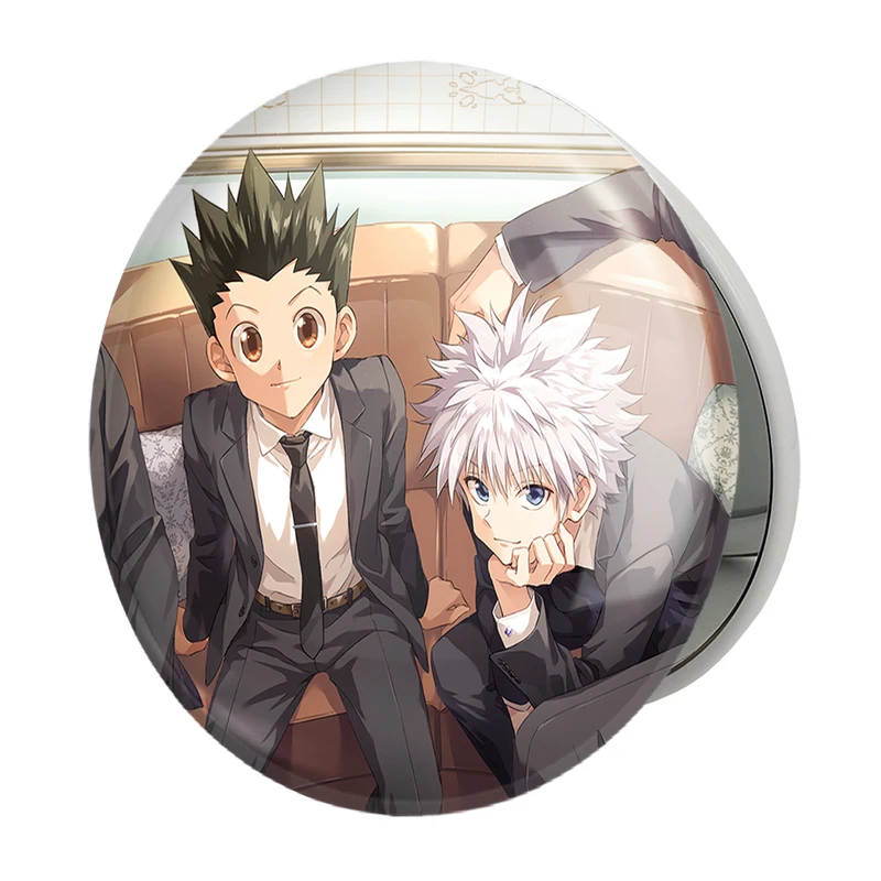 آینه جیبی خندالو طرح کیلوا و گون انیمه هانتر ایکس هانتر Hunter × Hunter مدل تاشو کد 11953 