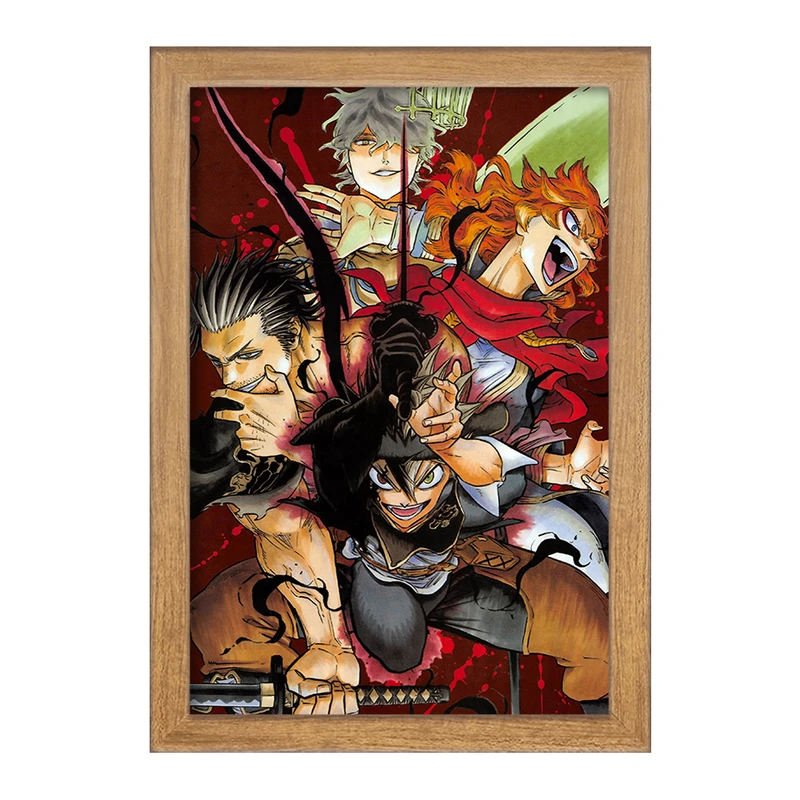 تابلو خندالو مدل آستا و کاپیتان یامی انیمه بلک کلاور Black Clover  کد 11731