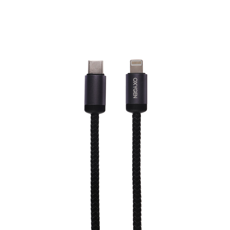 کابل تبدیل USB-C به لایتنینگ اکسیژن مدل LX-22 طول 0.25 متر 