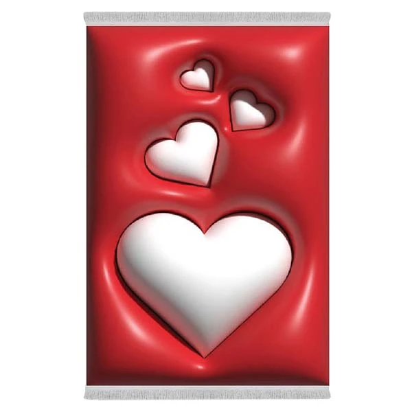 فرش پارچه‌ای دفه مدل فرشینه طرح فانتزی کد 8025