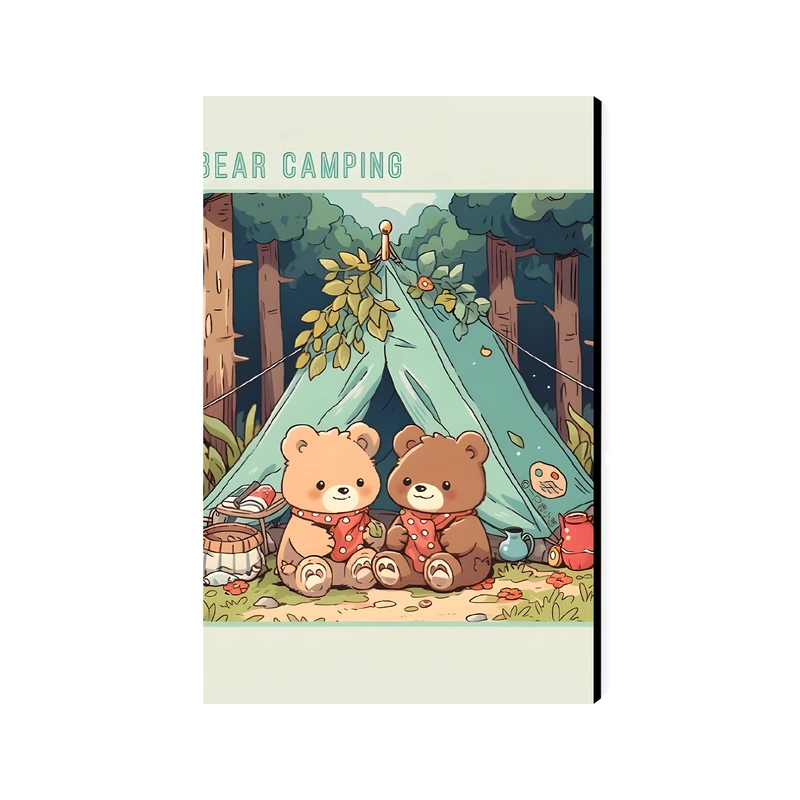 تابلو شاسی عرش مدل فانتزی خرس های مهربان کد As5101