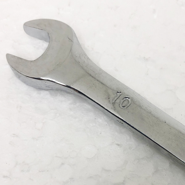 آچار یکسرتخت و یکسر رینگی جغجغه ای کد CR-V0010 سایز 10 میلیمتر