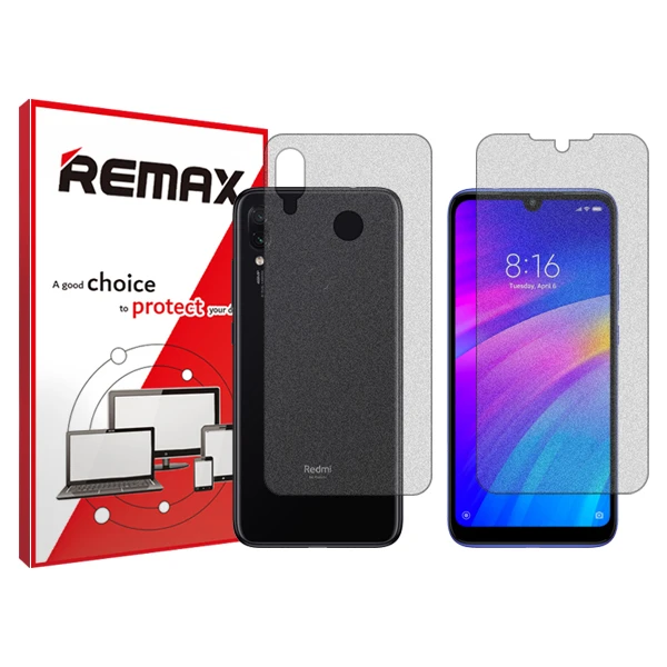 محافظ صفحه نمایش مات ریمکس مدل HyMTT مناسب برای گوشی موبایل شیائومی Redmi Note 7 به همراه محافظ پشت گوشی