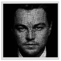 تابلو بکلیت طرح لئوناردو دیکاپریو leonardo dicaprio portrait مدل W-s2266