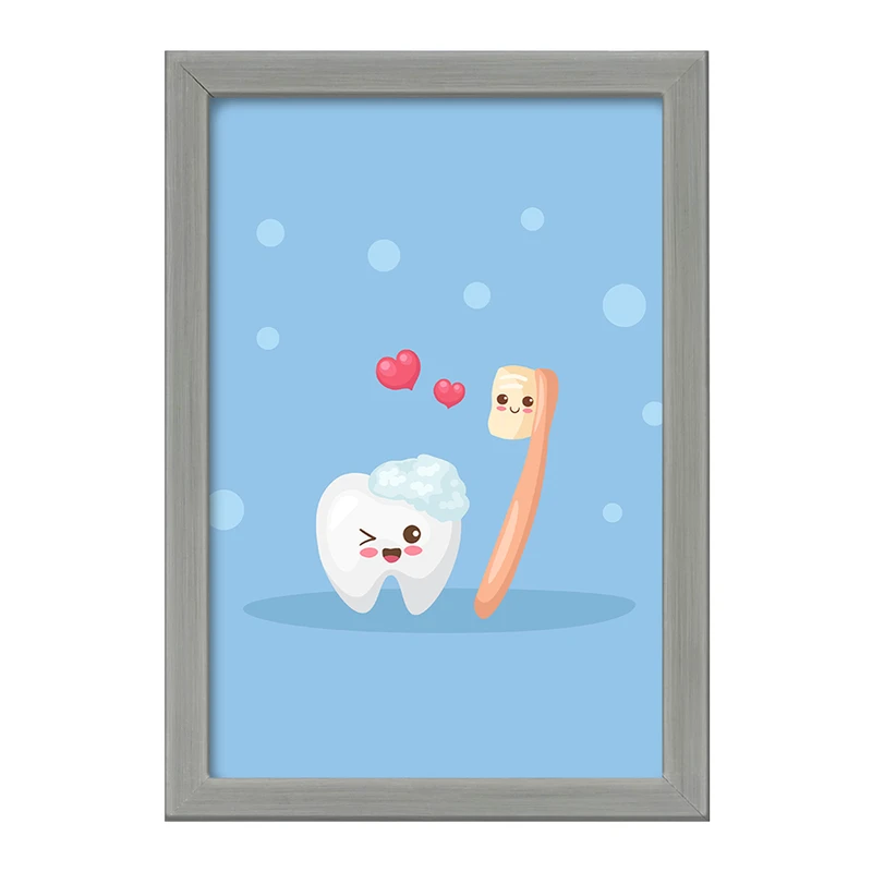 تابلو خندالو طرح دندان و دندان پزشکی کودکانه کد 36709