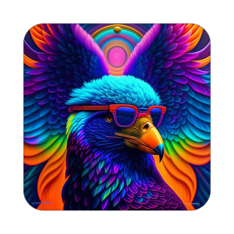 زیر لیوانی کاکتی طرح حیوانات رنگی مدل mp25983