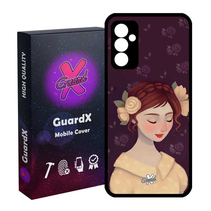کاور گارد ایکس طرح Girl مدل Glass10325 مناسب برای گوشی موبایل سامسونگ Galaxy A14 / A14 5G