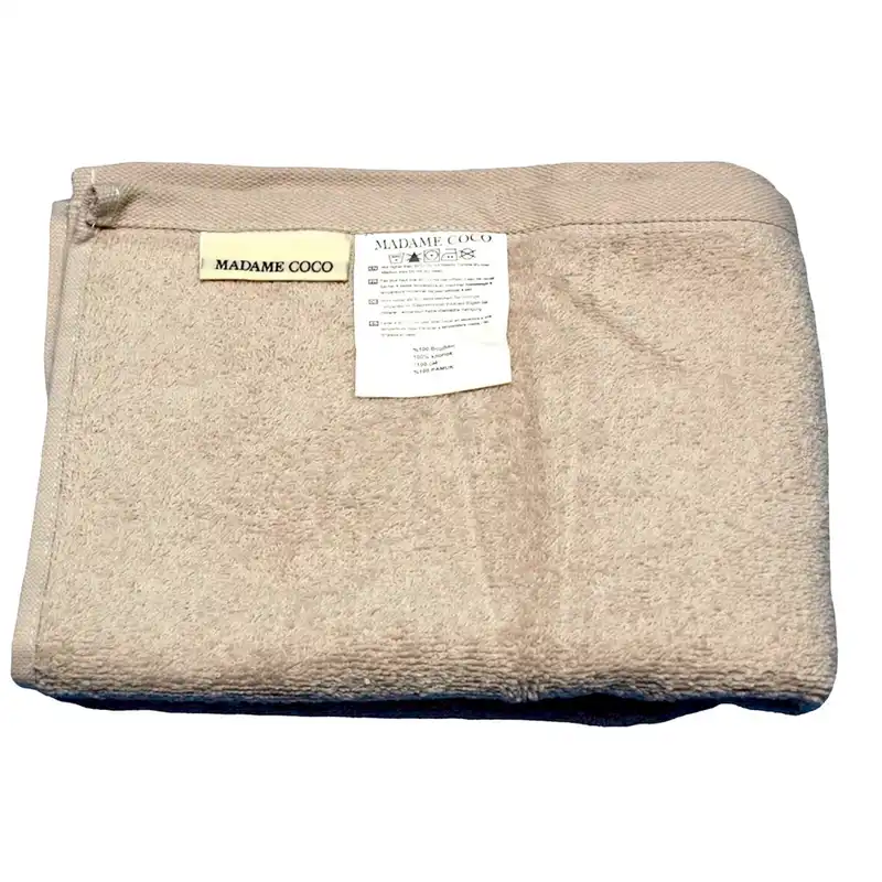 حوله دستی مادام کوکو طرح کلاسیک کد 009 سایز 80x50 سانتی متر بسته 2 عددی