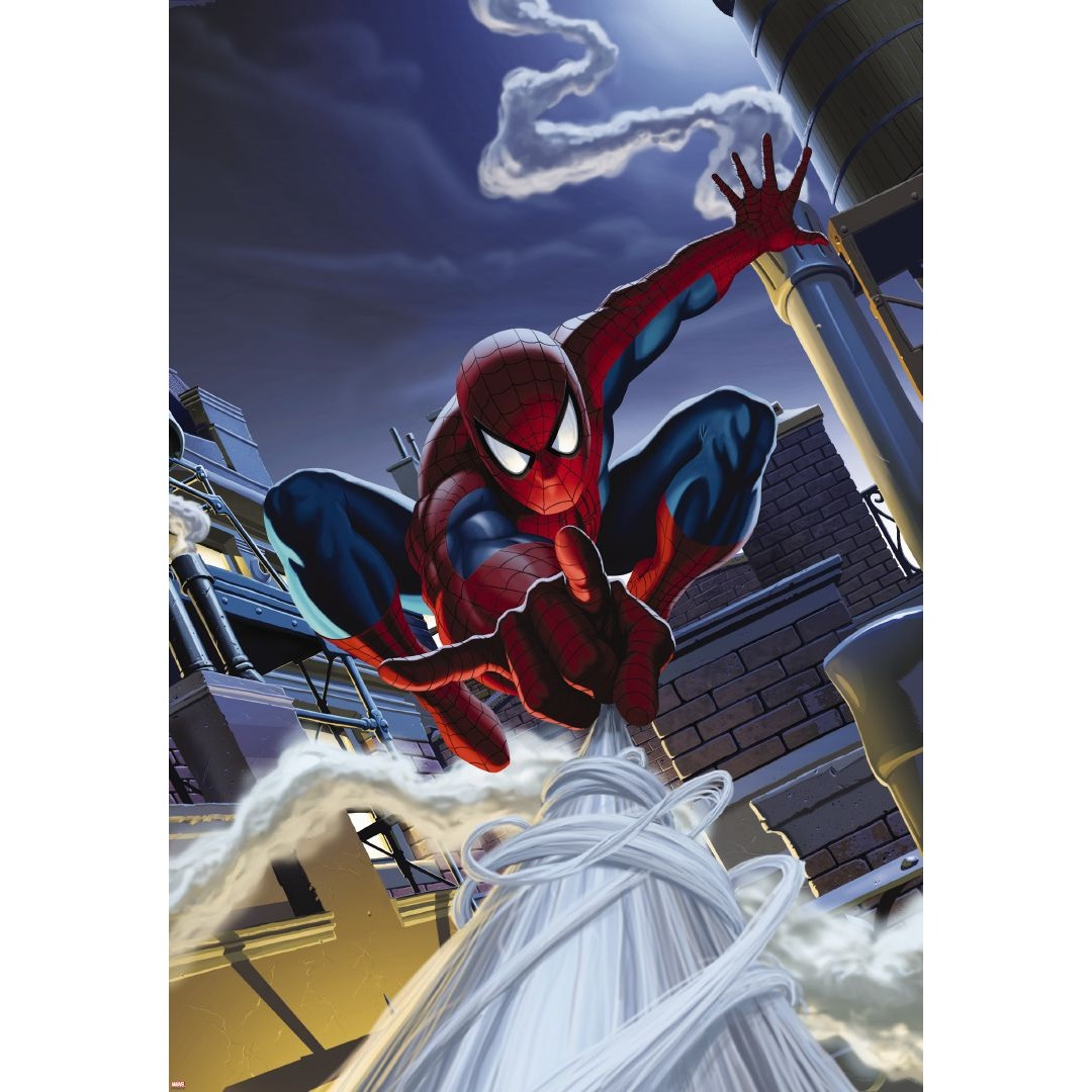 پوستر دیواری کومار مدل Spiderman Rooftop 1-424