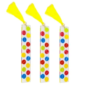 نشانگر کتاب مدل دکمه رنگی مجموعه 3 عددی