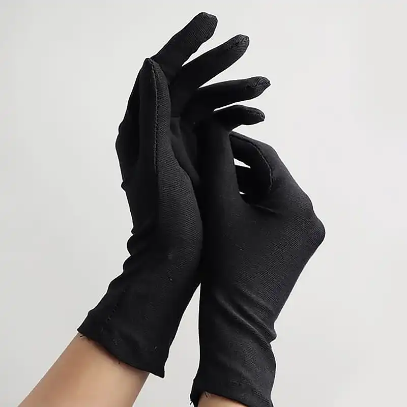 دستکش احسان رویال مدل نخی ساق کوتاه رنگ مشکی