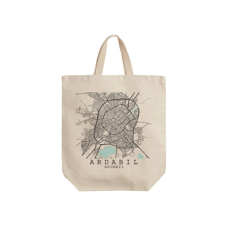 ساک خرید ترمه طراحان ایده مدل نقشه شهر اردبیل کد map0502 - S