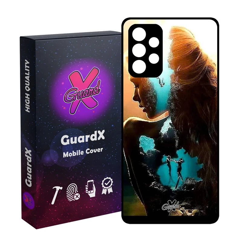 کاور گارد ایکس طرح Girl مدل Glass10138 مناسب برای گوشی موبایل سامسونگ Galaxy A73