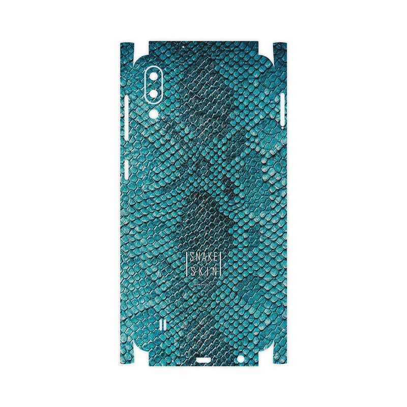 برچسب پوششی ماهوت مدل Blue Snake Skin-FullSkin مناسب برای گوشی موبایل سامسونگ Galaxy M10