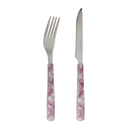 کارد و چنگال میوه خوری 12 پارچه دی ام جی مدل MAYA