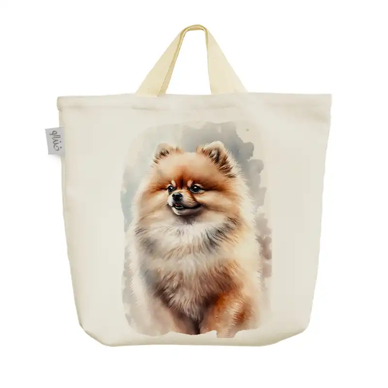 ساک خرید خندالو مدل سگ پامرانین کد 2936