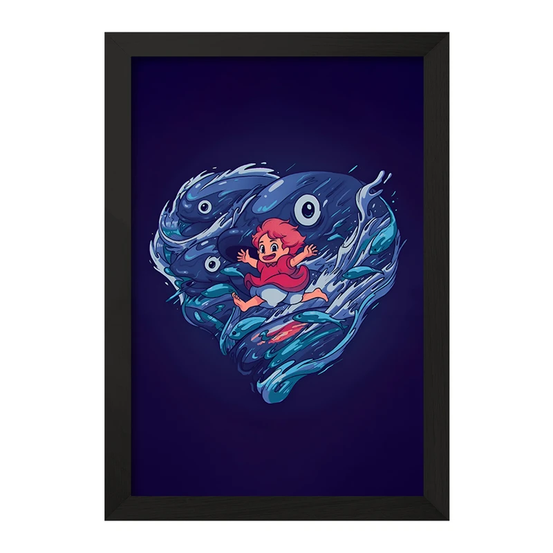 تابلو خندالو مدل انیمه پونیو (Ponyo) کد F9379