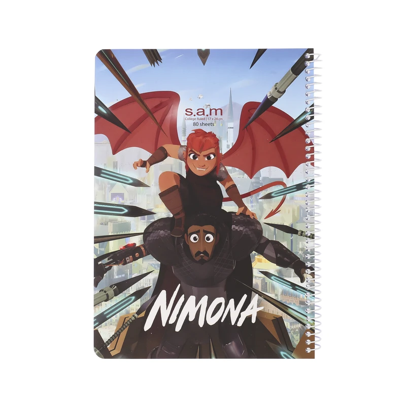 دفتر مشق 80 برگ سم طرح Nimona