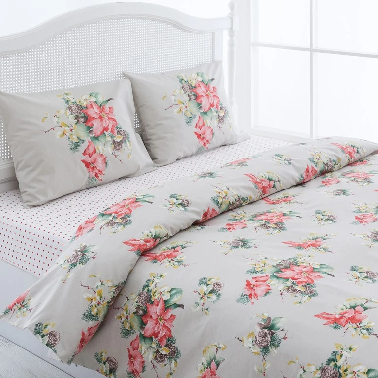 سرویس ملحفه انگلیش هوم مدل Winter Romance دو نفره 4 تکه