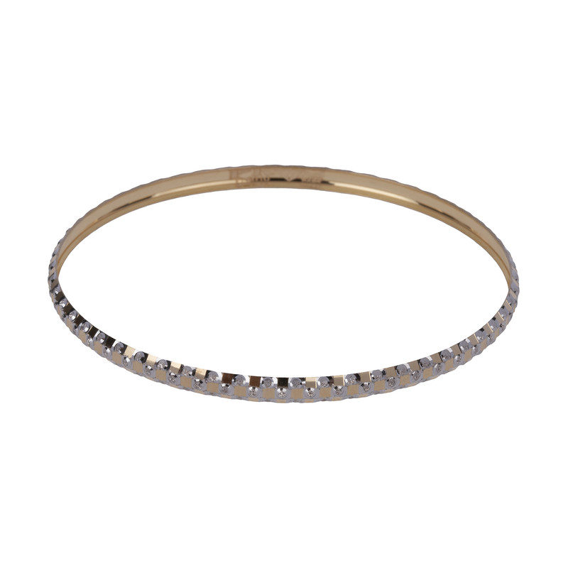 النگو طلا 18 عیار زنانه مدل AL43-W-2 النگو طلا 18 عیار زنانه مدل AL43-W-2