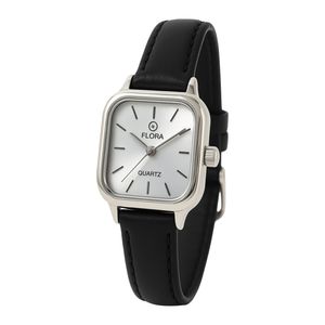 ساعت مچی عقربه‌ای کوارتز زنانه فلورا مدل صفحه چهارگوش کلاسیک کد FL-102