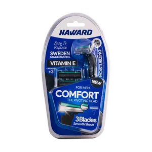خود تراش هاوارد مدل comfort  به همراه تیغ یدک بسته 3 عددی