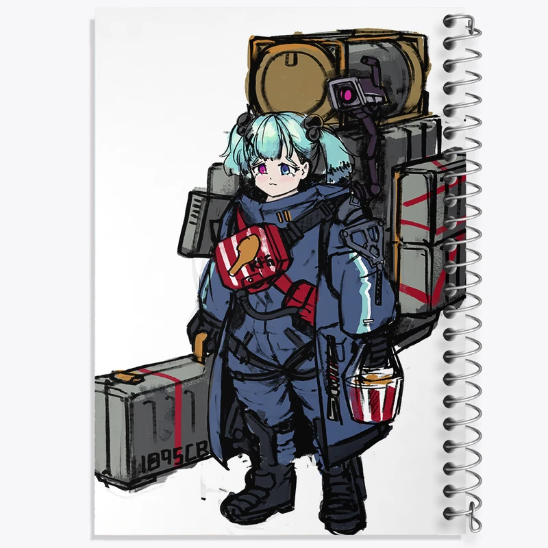 دفتر نت موسیقی 50 برگ خندالو مدل بازی دث استرندینگ (Death Stranding) کد 35127