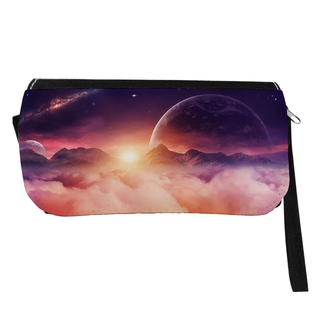 جامدادی طرح کهکشان و ماه و زمین مدل دو زیپ کد 51