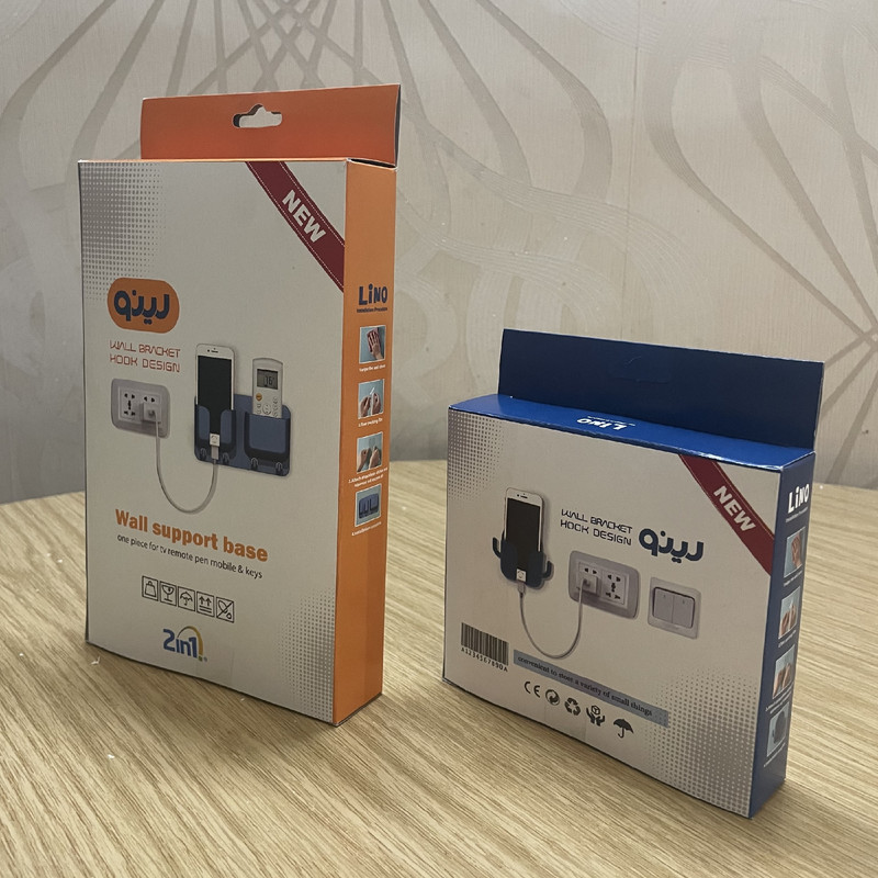 نگهدارنده دیواری گوشی موبایل لینو مدل تک و دو خانه بسته 3عددی