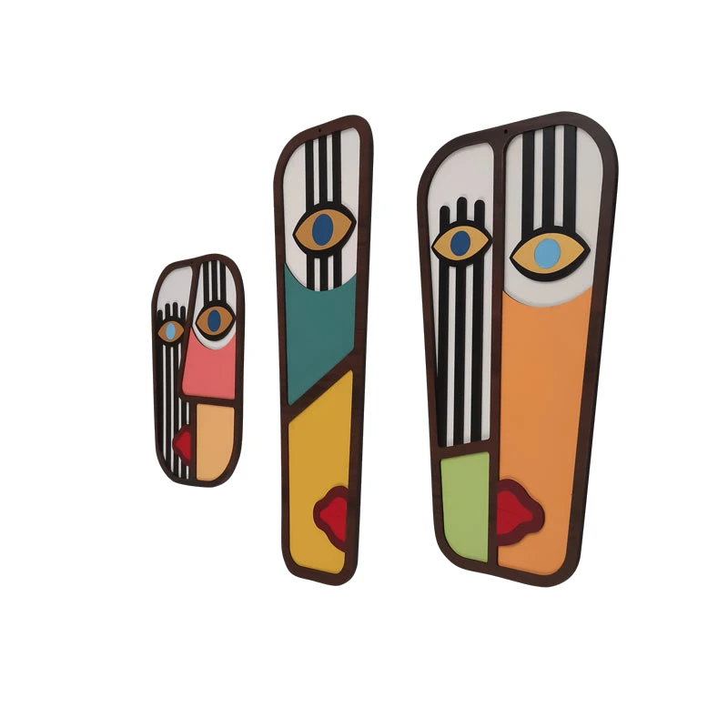 عکس شماره 5 : دیوارکوب طرح وال ماسک کد mf220-a مجموعه 3 عددی