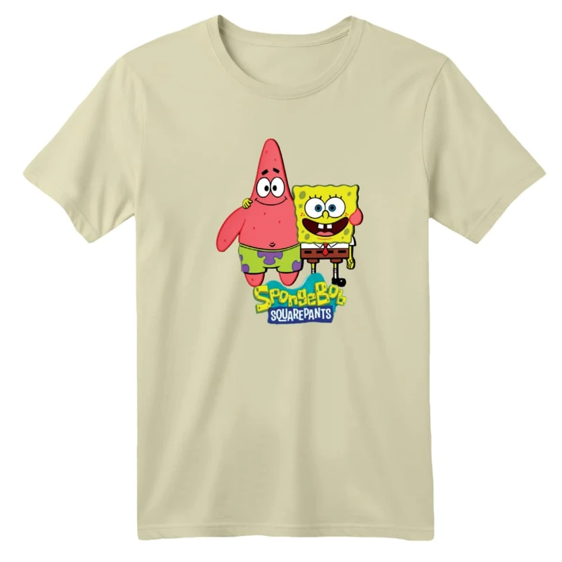 تی شرت آستین کوتاه بچگانه مدل باب اسفنجی و پاتریک