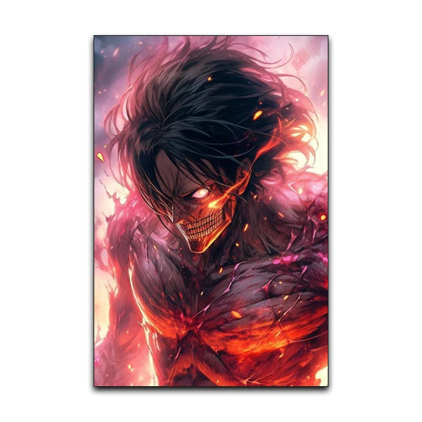 تابلو شاسی گوفی مدل ارن یگر انیمه اتک آن تایتان طرح AOT Eren Attack on Titan Anime کد TITNRED52