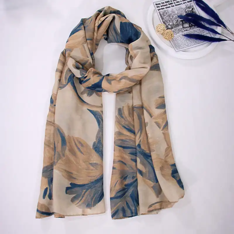 شال زنانه مدل نخی مزونی جدید آبرنگی کد ana-2602