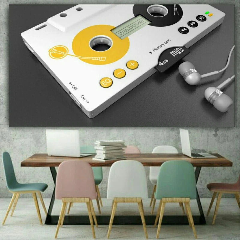  پوستر دیواری طرح مدیا پلیر کلاسیک مدلZB105