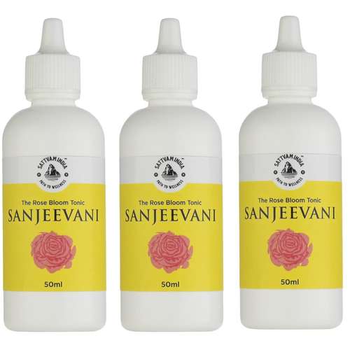 کود مایع رشد و گلدهی گیاهان آپارتمانی ساتوام مدل SANJEEVANI حجم 50 میلی لیتر بسته 3 عددی