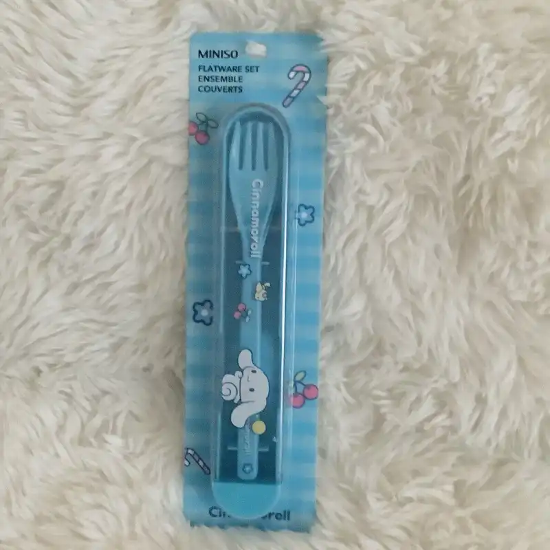 ست قاشق چنگال مینیسو مدل Cinnamoroll مجموعه 2 عددی